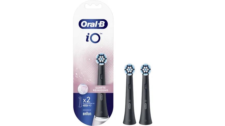 Oral-B Aufsteckbürsten iO Sanfte Reinigung schwarz