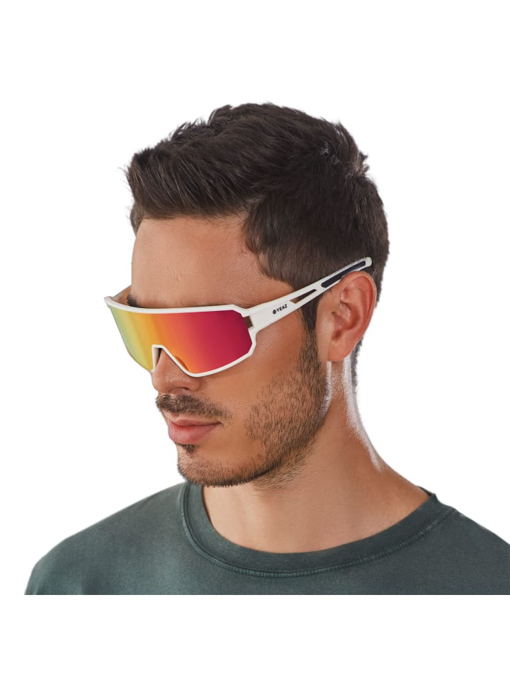 YEAZ SUNWAVE Sport-Sonnenbrille Creme White/Pink in pink günstig kaufen onesize