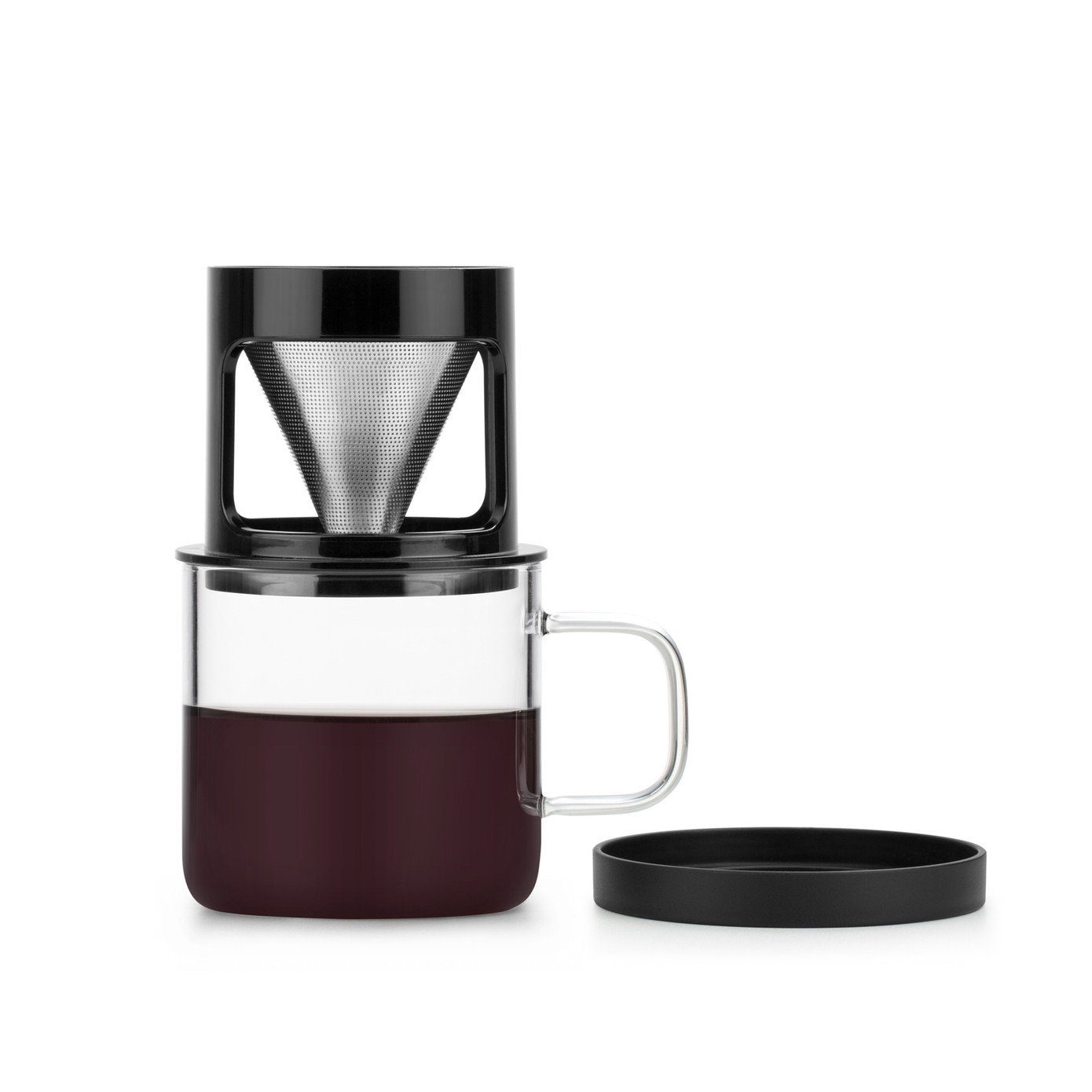 Karaca Espressomaschine Brewy Coffe Dripper Tasse 300 ml, Tasse Mit Henkel, Modernes