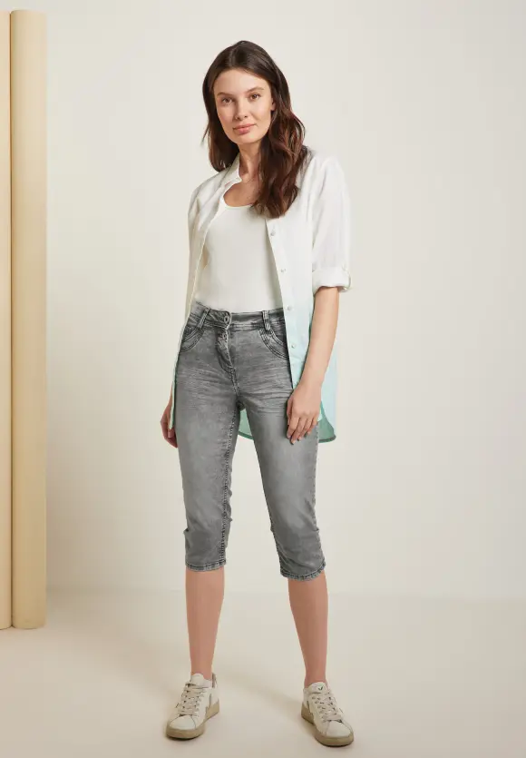 CECIL Slim Fit Jeans in Grau