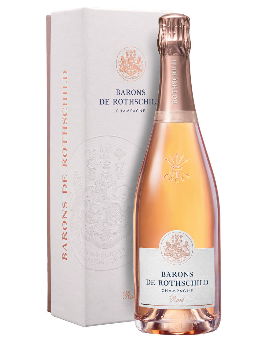 Champagne AOC  Rosé Brut Domaines Barons de Rothschild 0,75 ℓ, En Étui