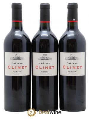 Château Clinet  2011 - Lot de 3 Bouteilles