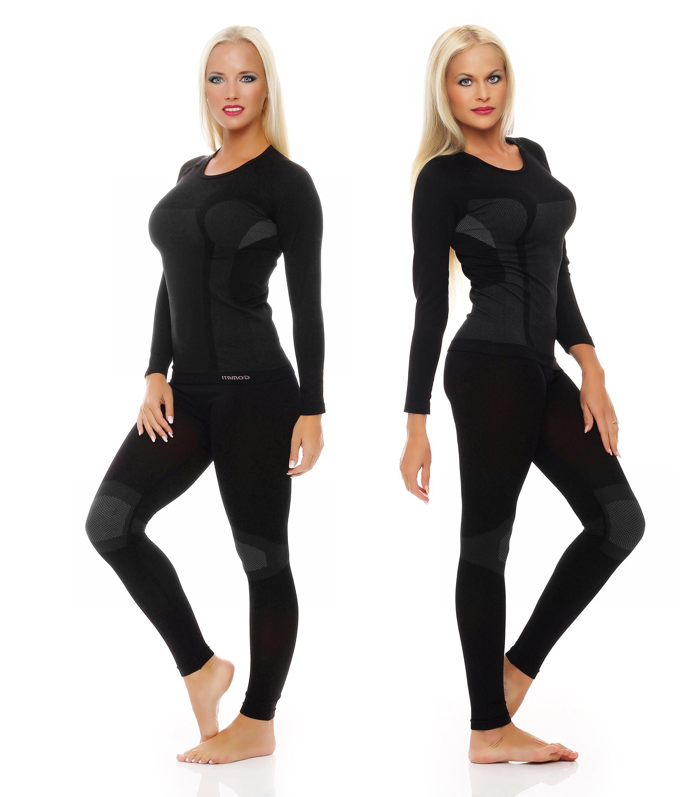 Cocain underwear Funktionsunterhemd Skiunterwäsche Damen Thermo Funktionsunterwäsche Set Hemd Hose (Set, Spar-Packung, 2-St., Mehrfachpackung) hochfunktionelle Membrantechnologie