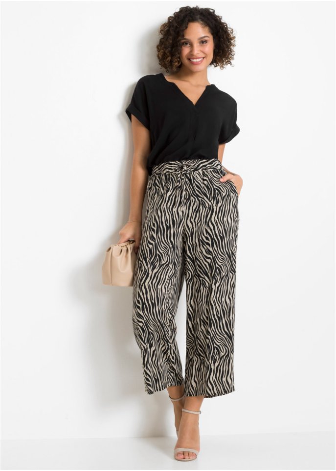 Bedruckte Culotte aus nachhaltiger Viskose