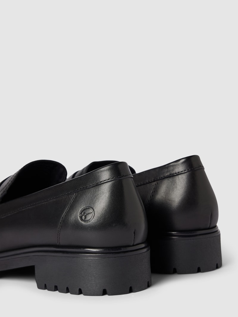 Loafer aus echtem Leder Modell in schwarz