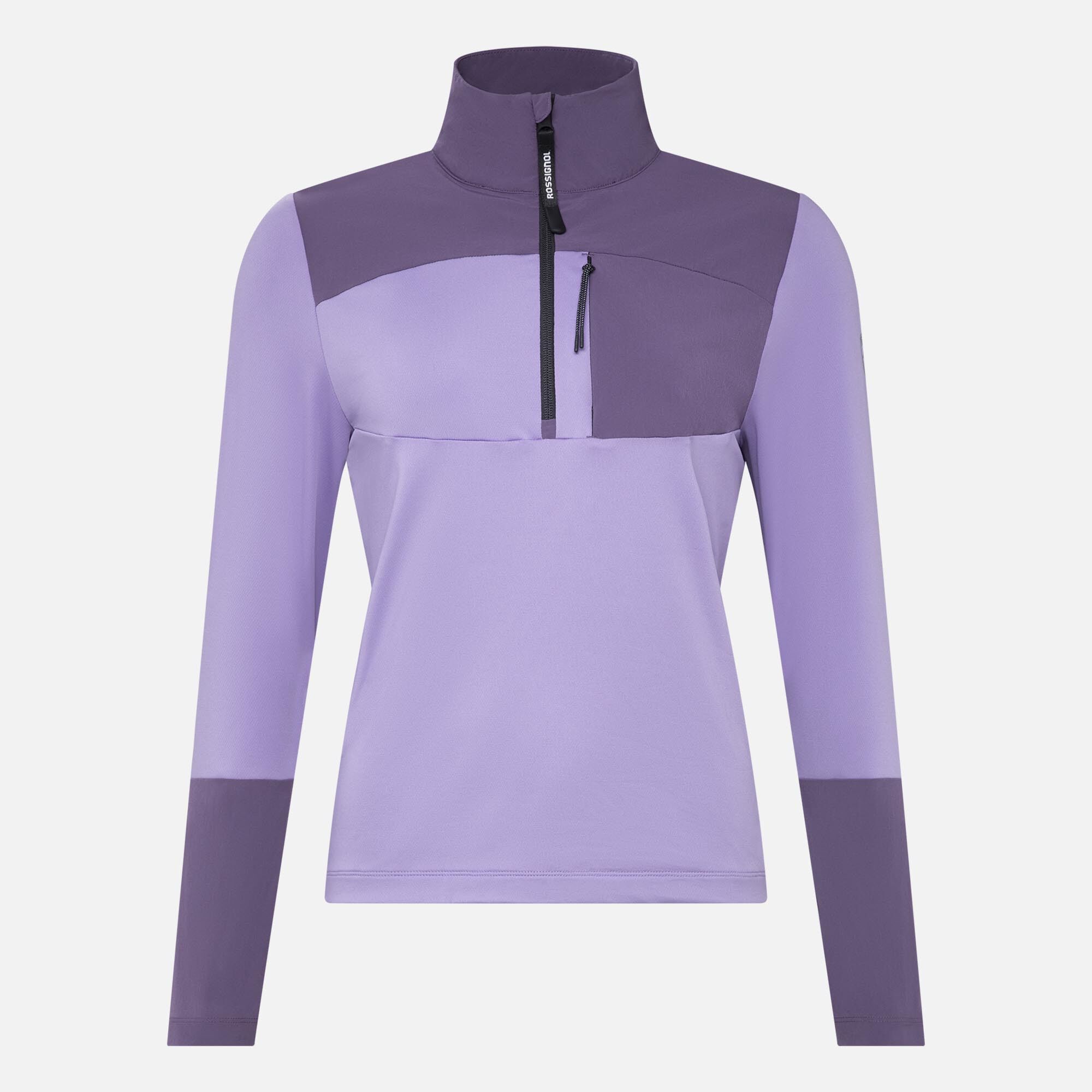 Couche intermédiaire semi-zippé femme