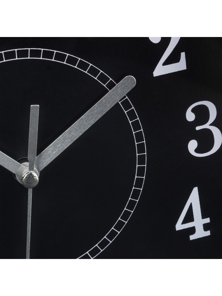 relaxdays Wanduhr in Schwarz - Ø 20cm günstig kaufen onesize