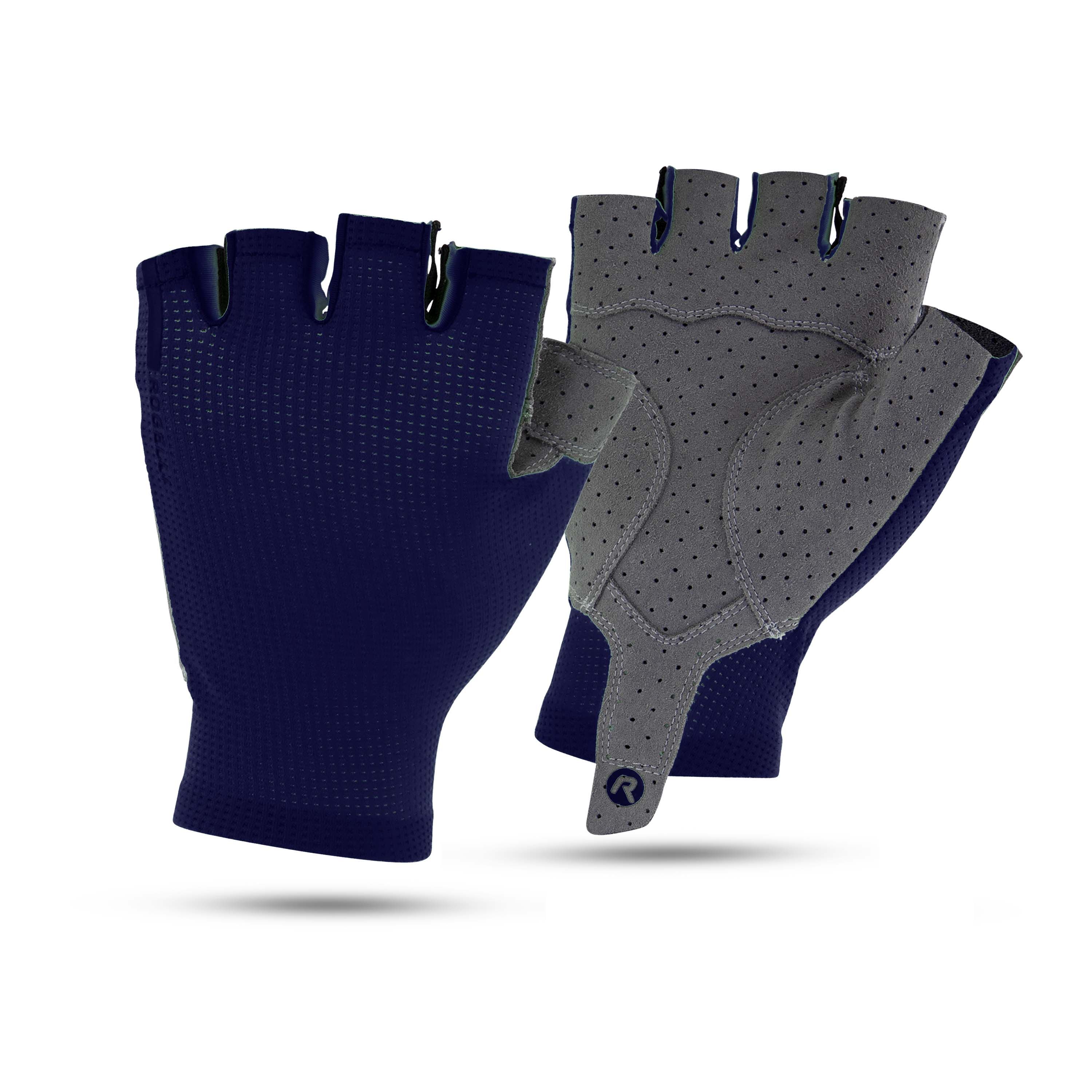 Rogelli Alpha Blau Herren Fahrradhandschuhe
