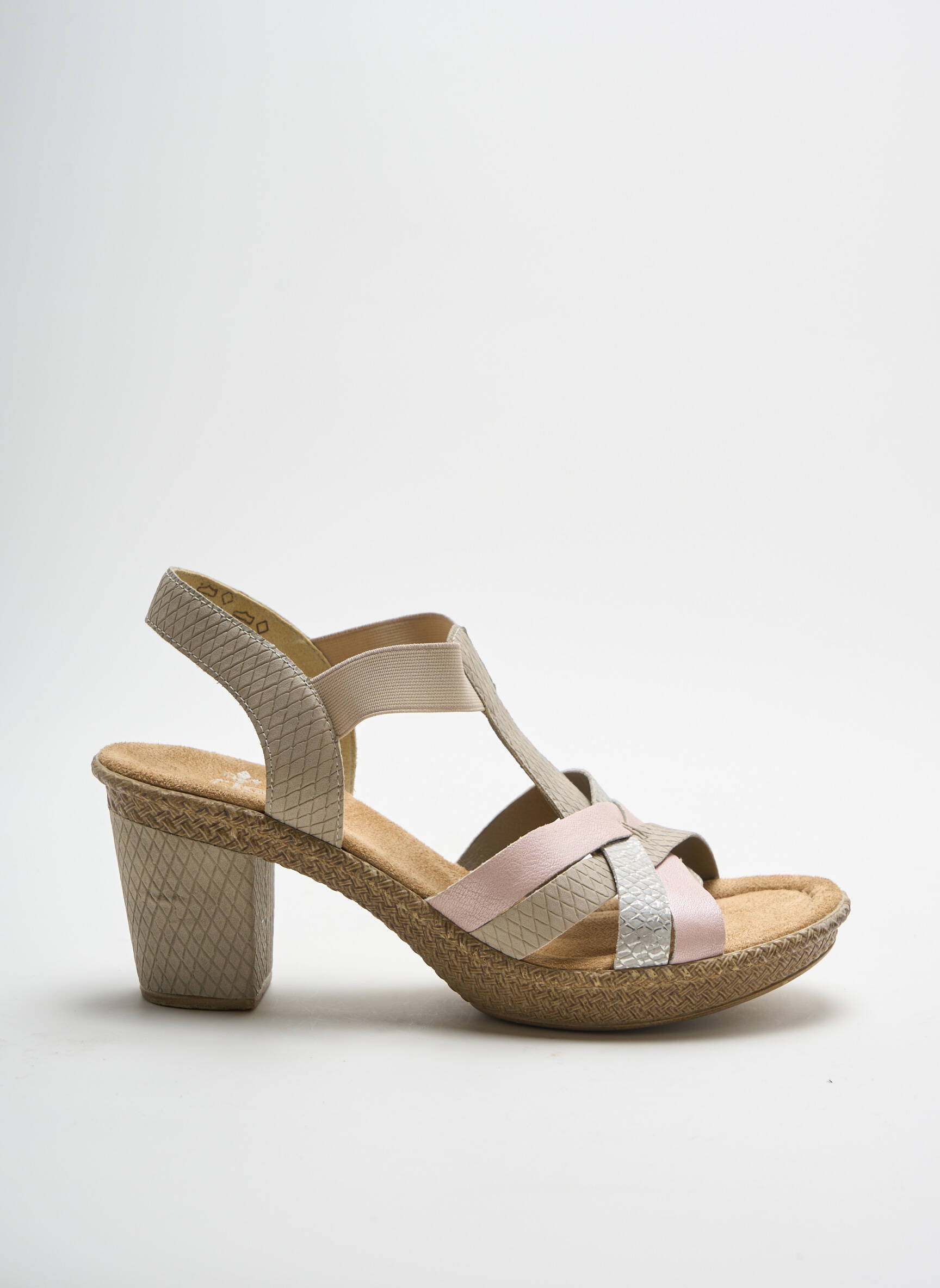 Rieker Sandales Nu Pieds Femme couleur rose