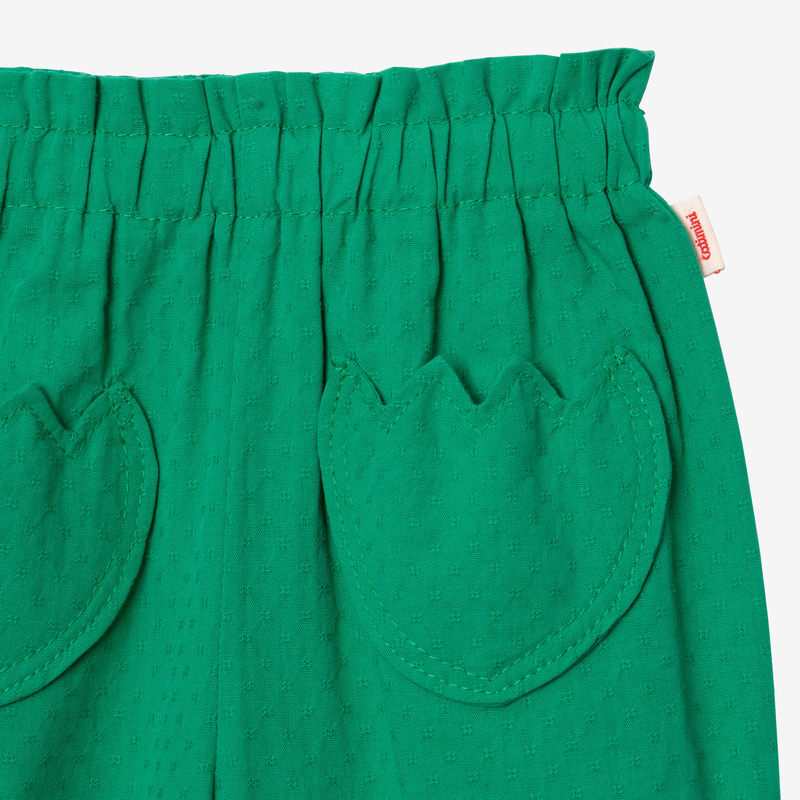 Pantalon fille jacquard vert Catimini