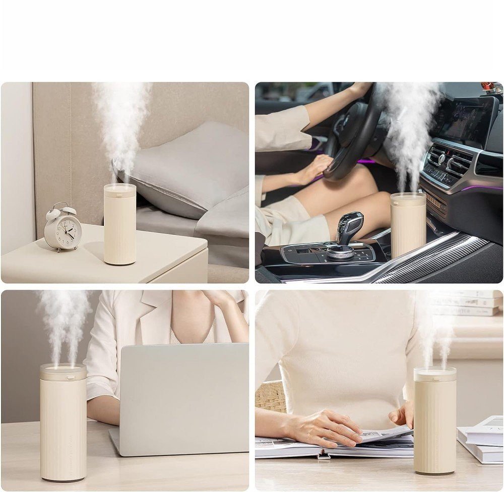 MOUTEN Diffuser Tragbarer Mini-Doppelnebel-Luftbefeuchter mit 4000 mAh