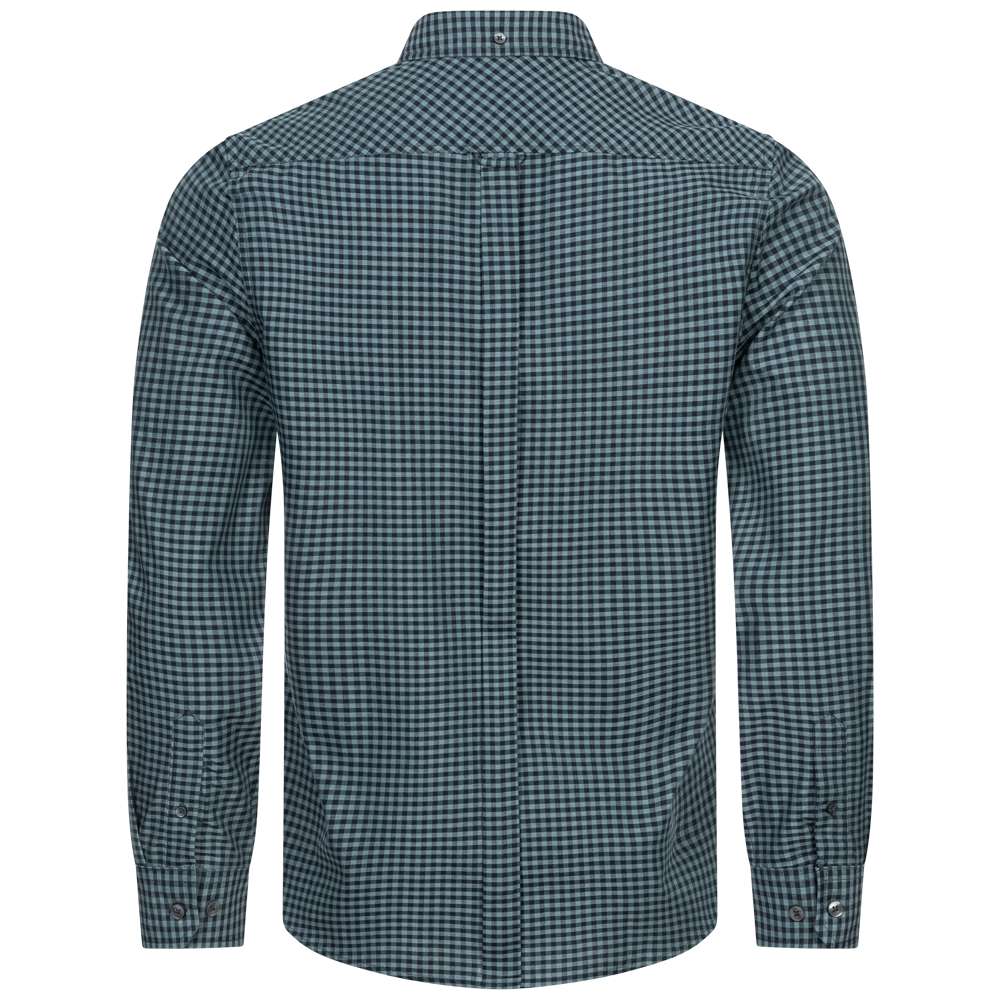 BEN SHERMAN Signature Herren Langarm Hemd 0076262-DARK EMERALD