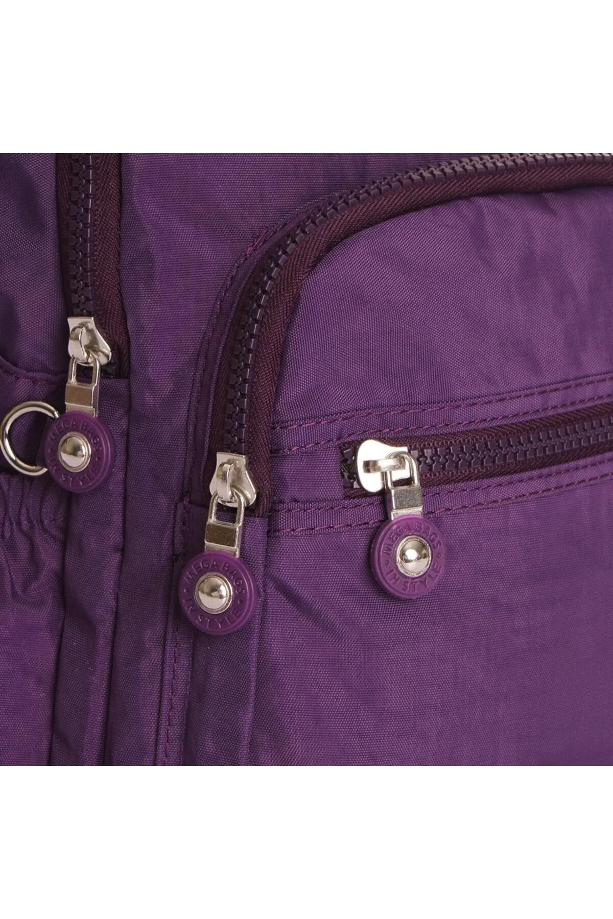 Getcho  Nevva Rucksack für Damen aus Crinkle-Stoff