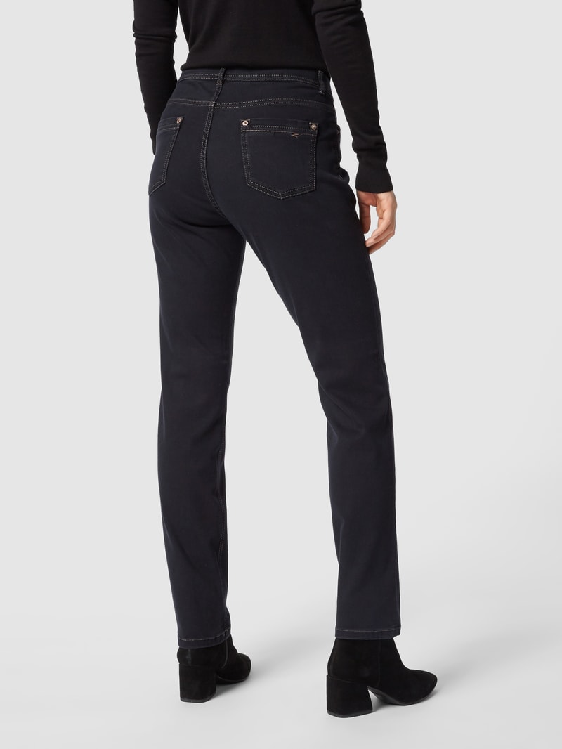 Coloured Straight Fit Jeans Modell GINA in schwarz