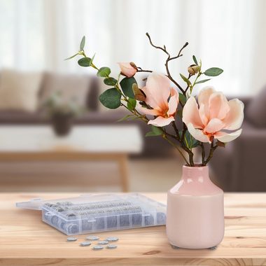 relaxdays Möbelfuß Selbstklebende Filzgleiter 272er Set, Grau