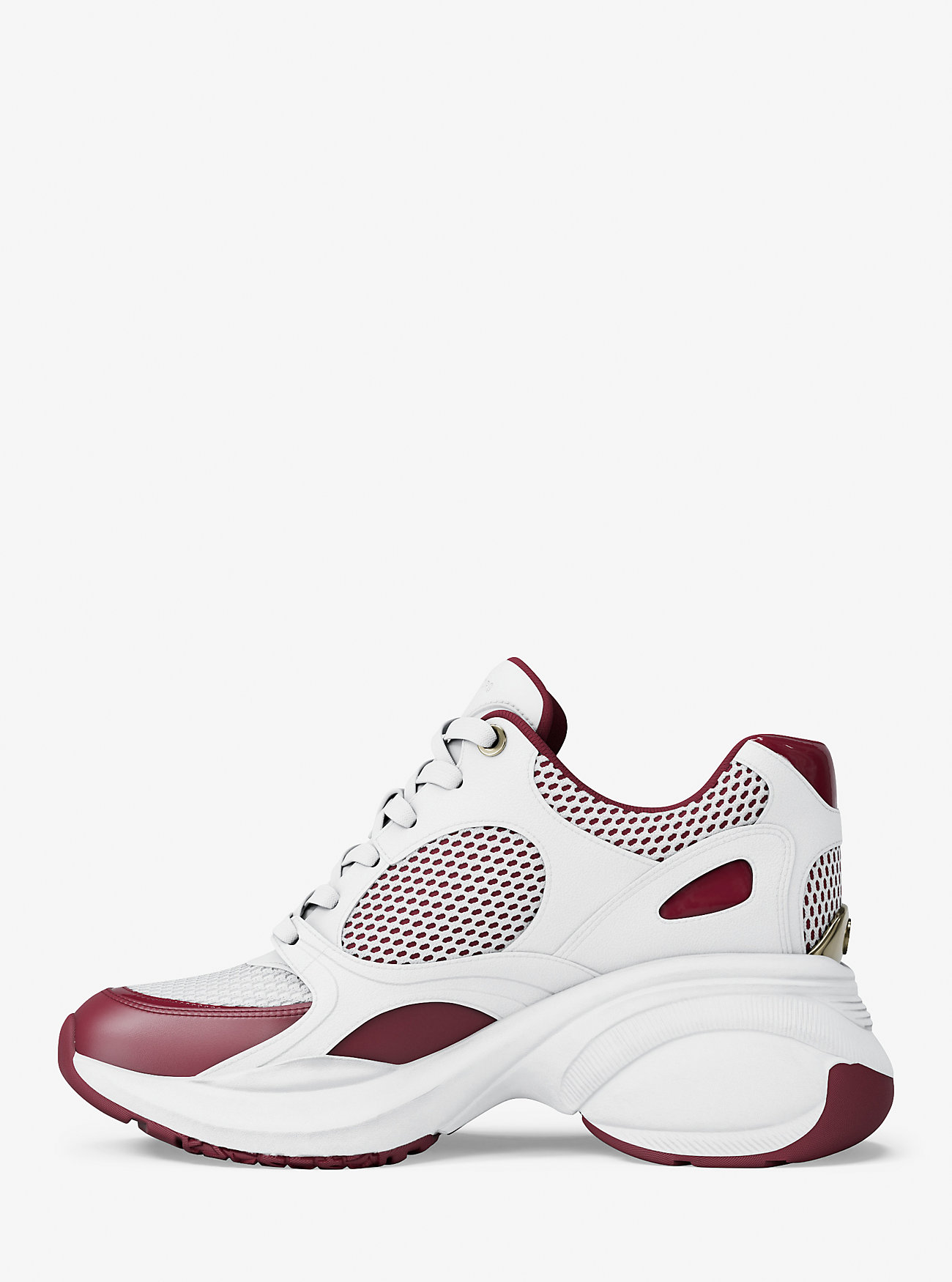 Zuma Leather and Mesh Trainer - MULBERRY