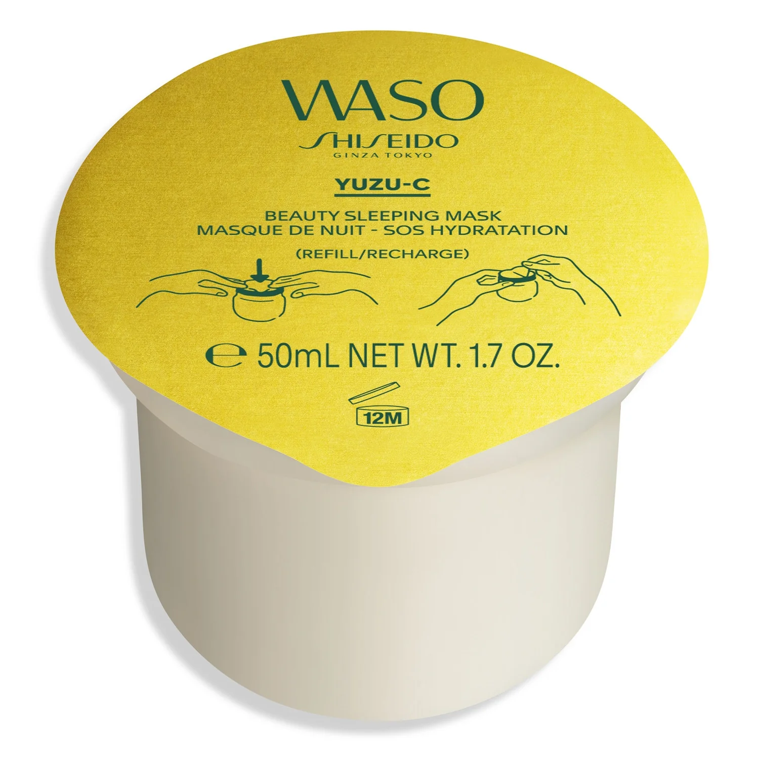 Waso YUZU-C Beauty Sleeping Mask REFILL - Global natbehandling, Fugtgivende ansigtsmaske