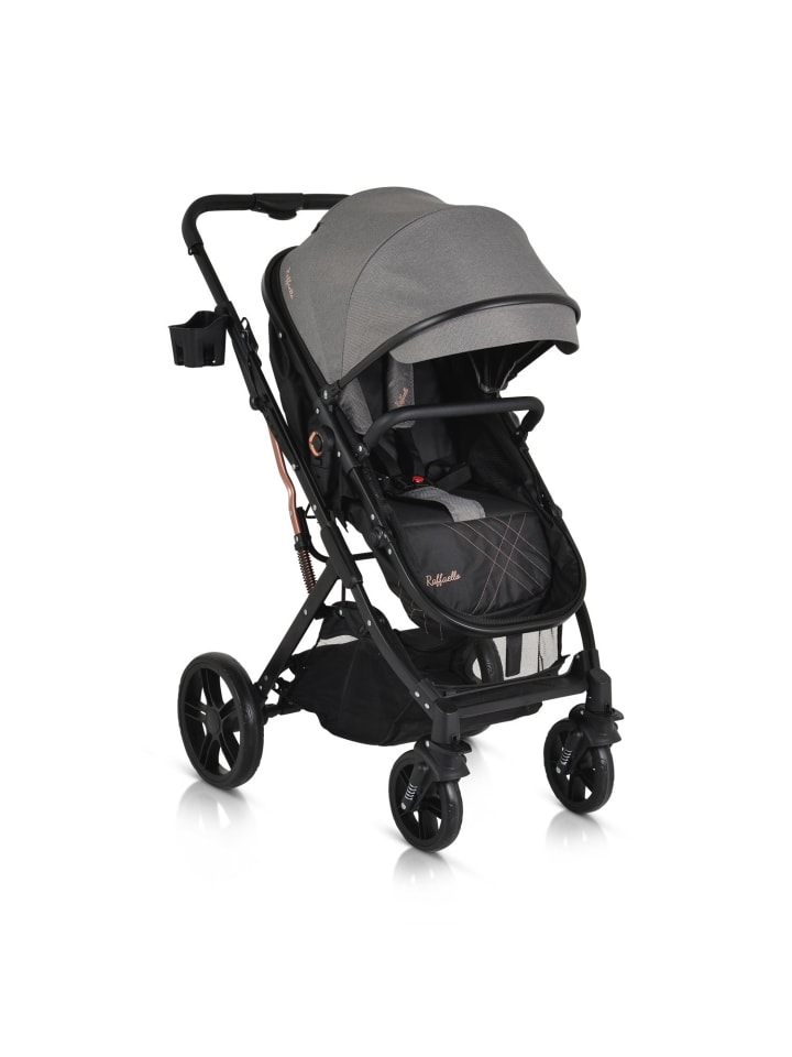 Moni Kombikinderwagen Rafaello 2in1 in grau günstig kaufen onesize