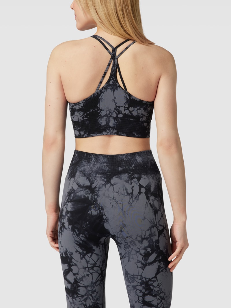 Bustier in Batik-Optik Modell 'Define Seamless Tie Dye' in schwarz