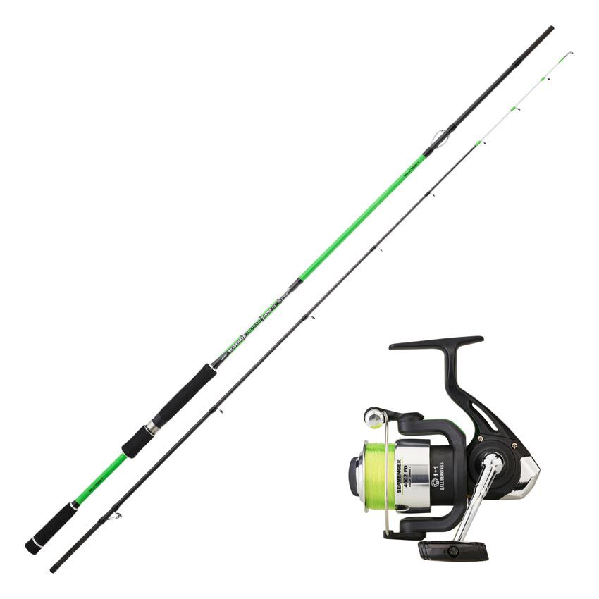 Ensemble eging Sunset Seavenger Squid 2.40m + moulinet