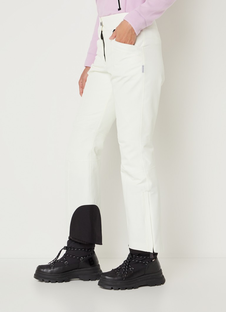 Calça de esqui acolchoada Moncler Gore-Tex de cintura alta e corte flare