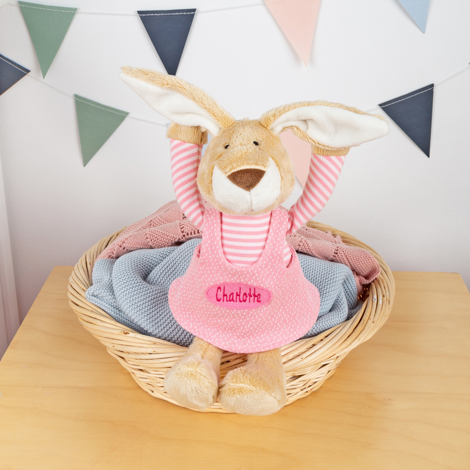 Namensspielfigur Hase rosa
