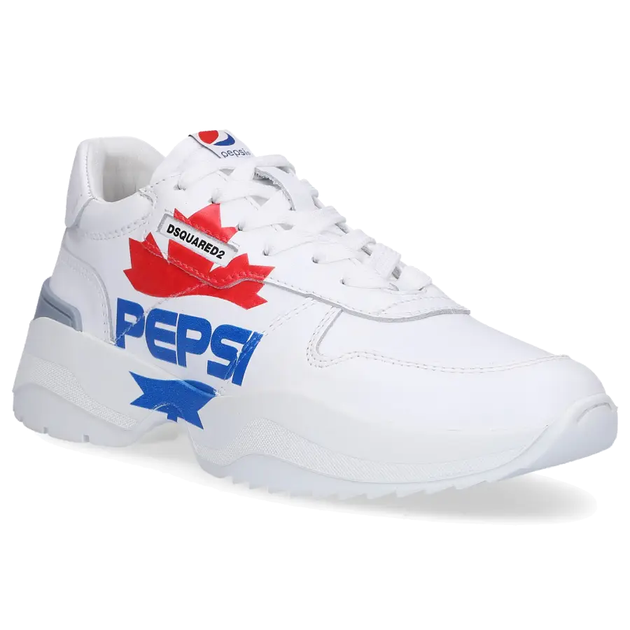 Dsquared2 - Sneaker low PEPSI Kalbsleder - weiß