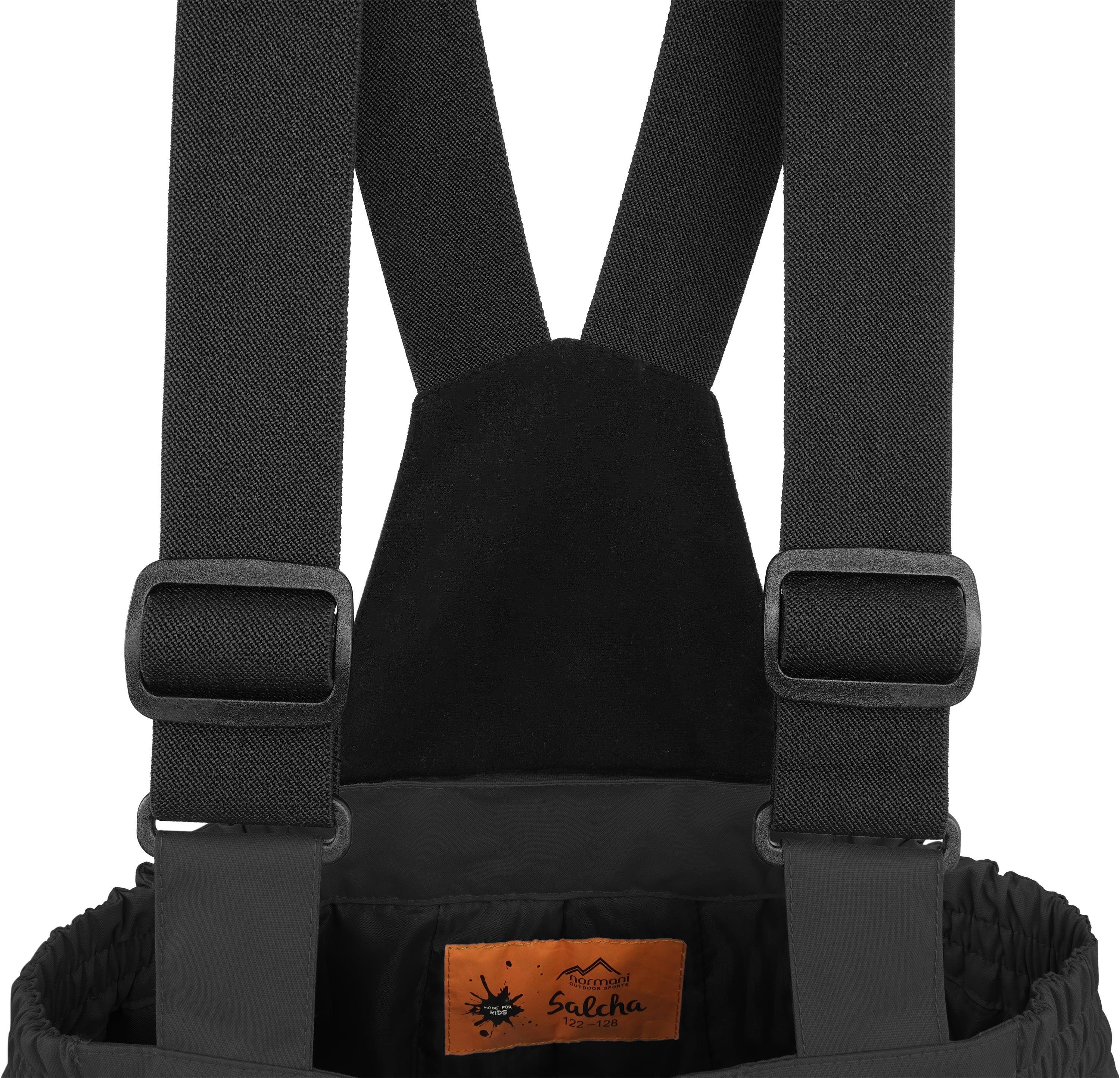 normani Schneehose Kinder Winterhose Salcha Thermohose mit mit abnehmbaren Hosenträgern gefütterte Skihose Outdoorhose für Junge und Mädchen