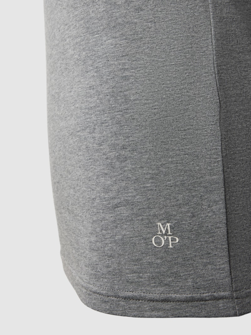 T-Shirt im 2er-Pack Modell 'ESSENTIALS' in mittelgrau meliert