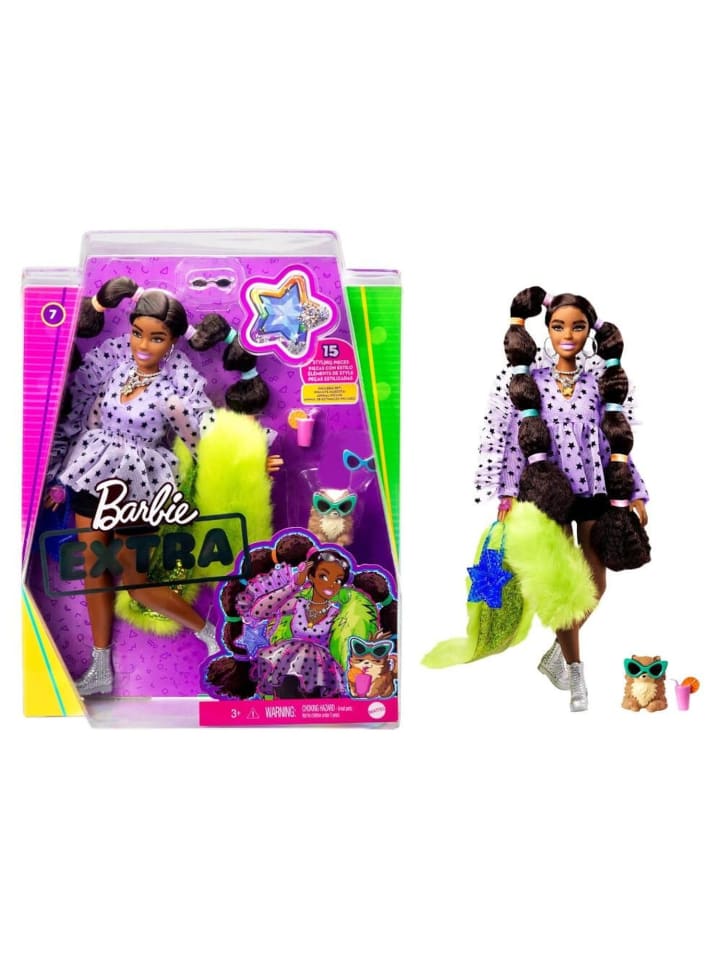 Barbie Barbie mit Zöpfen und Bobble Haargummies in Mehrfarbig ab 3 Jahre günstig kaufen onesize