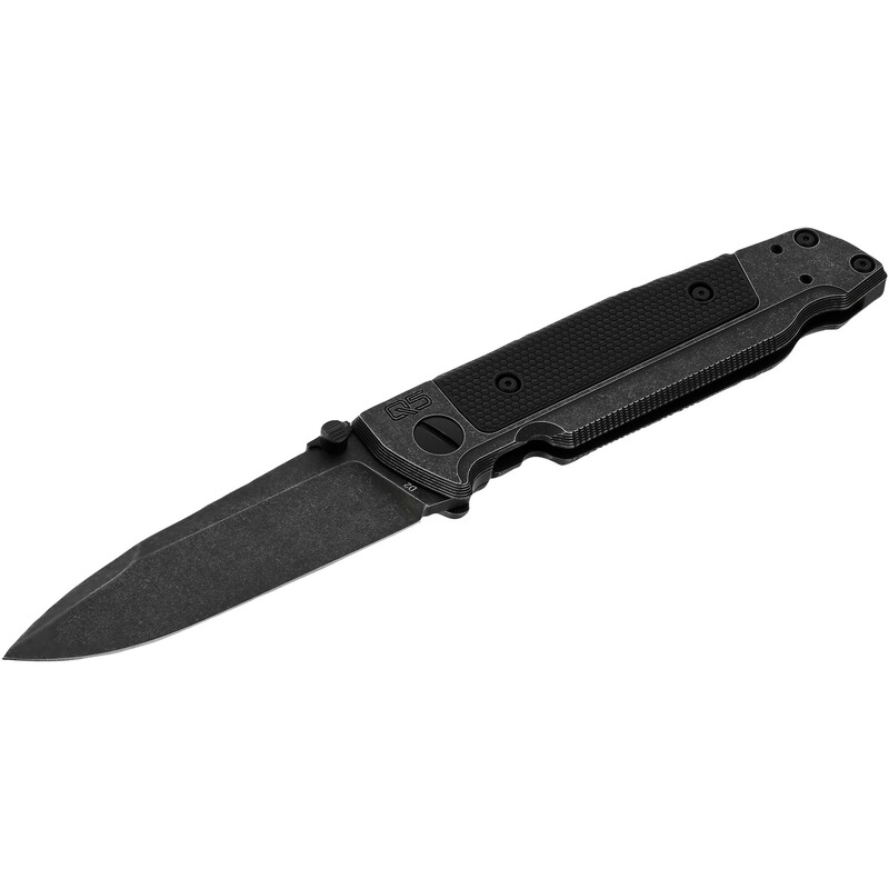 Walther Messer Q5 Steel Frame Folder Blackwash Plain