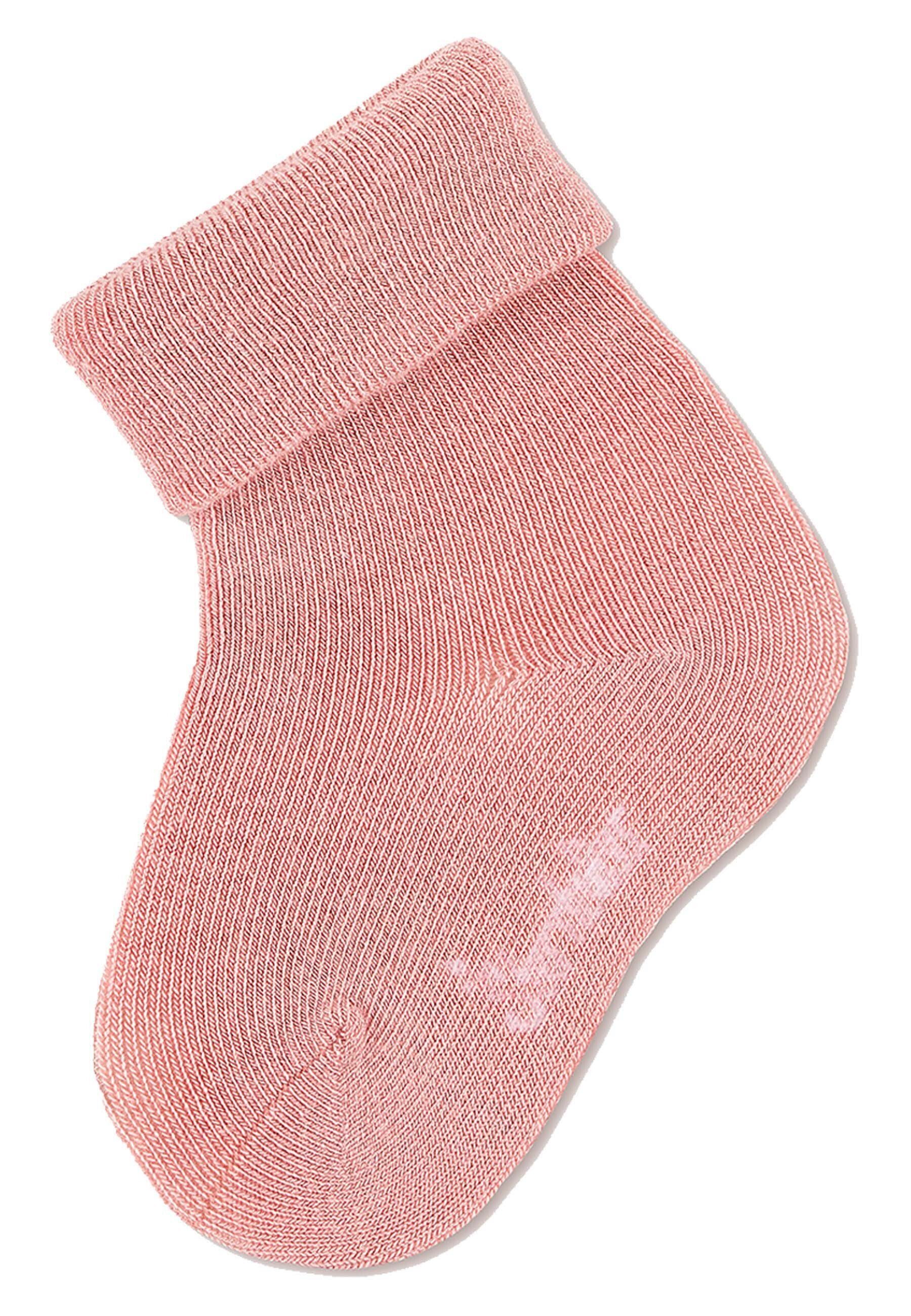 Sterntaler® Basicsocken Baby-Söckchen uni, 3er-Pack (3-Paar) Baby Söckchen - Baby Socken im Set uni, Hellblau oder Zartrosa - Superweiche Babysocken mit Umschlag für Neugeborene - mit Umschlag