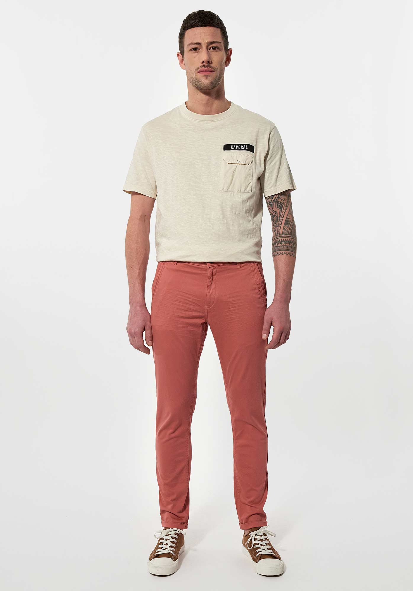 NIZZA  Pantalon slim rose Homme