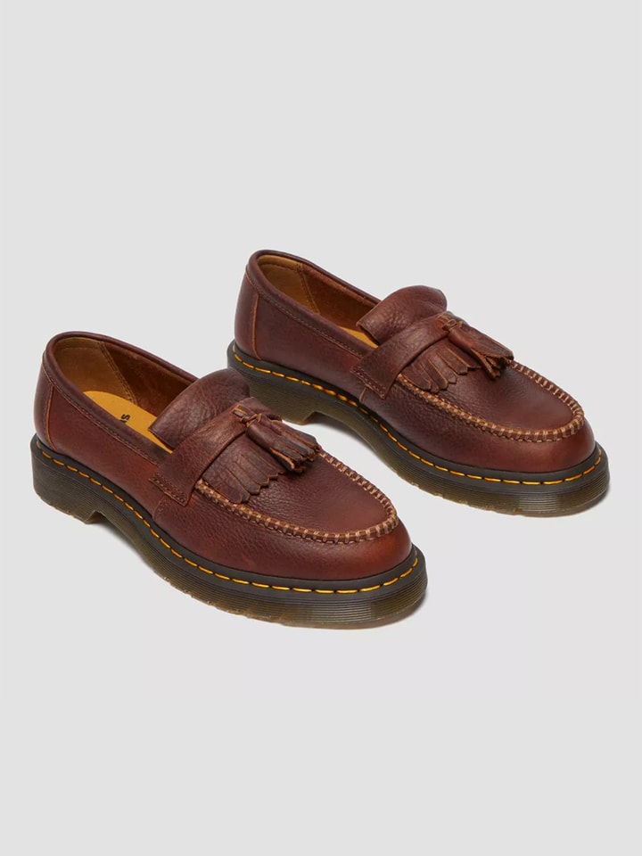 Dr. Martens Leder-Mokassins in Braun günstig kaufen