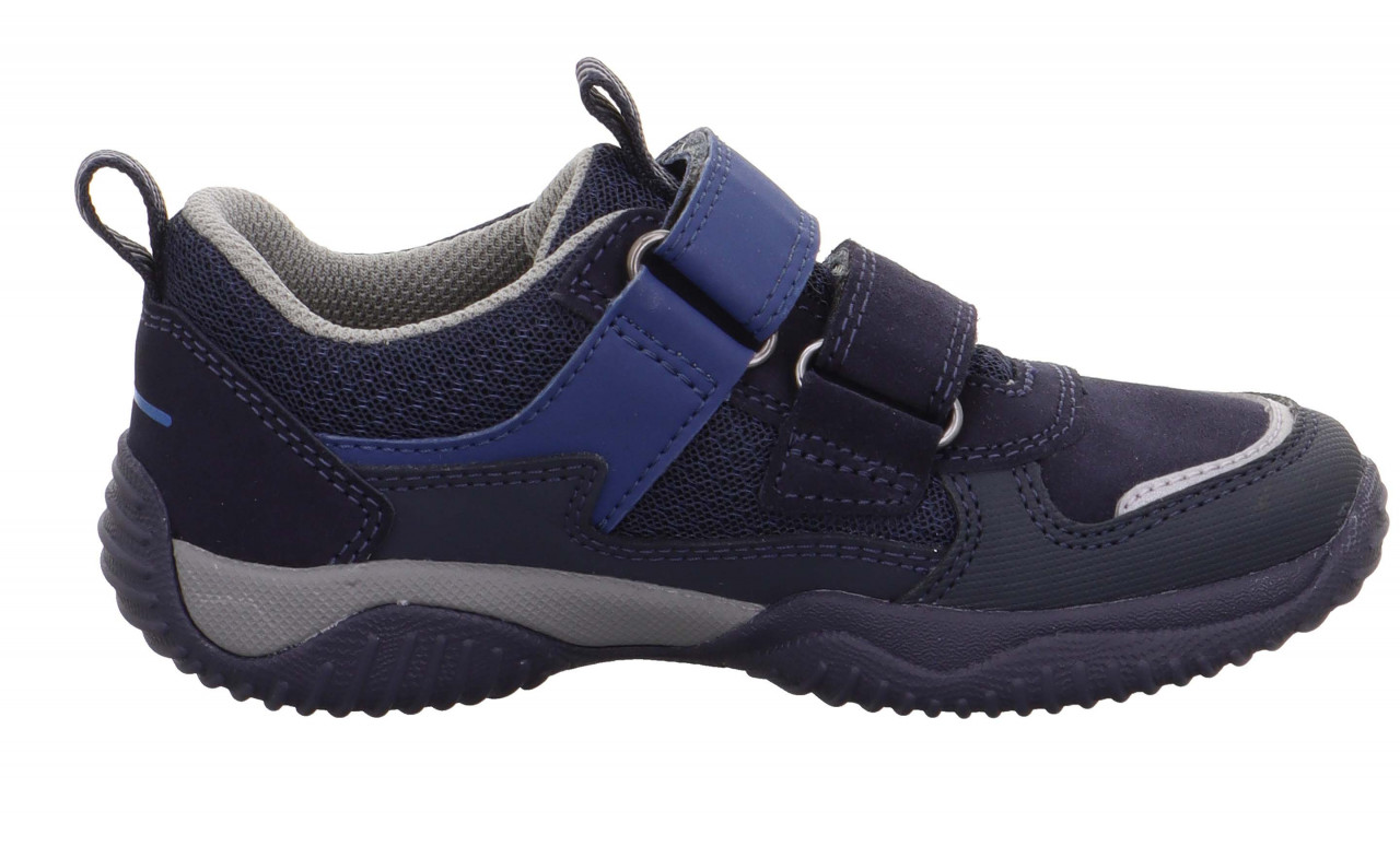 STORM - Blau/Hellgrau Sneaker low mit Klettverschluss