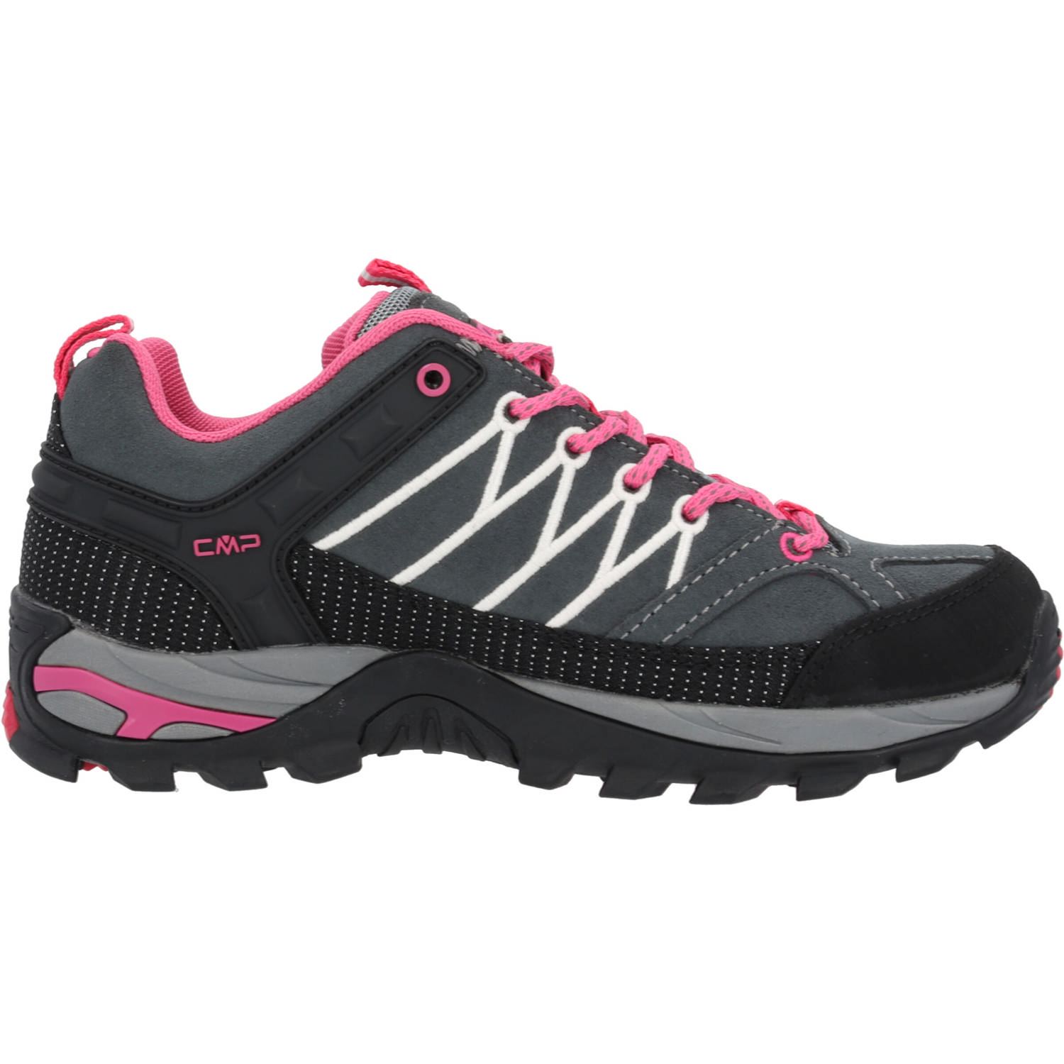 CMP Rigel Low Trekking WP 3Q13246, Trekkingschuhe, Damen, GREY-FUXIA-ICE