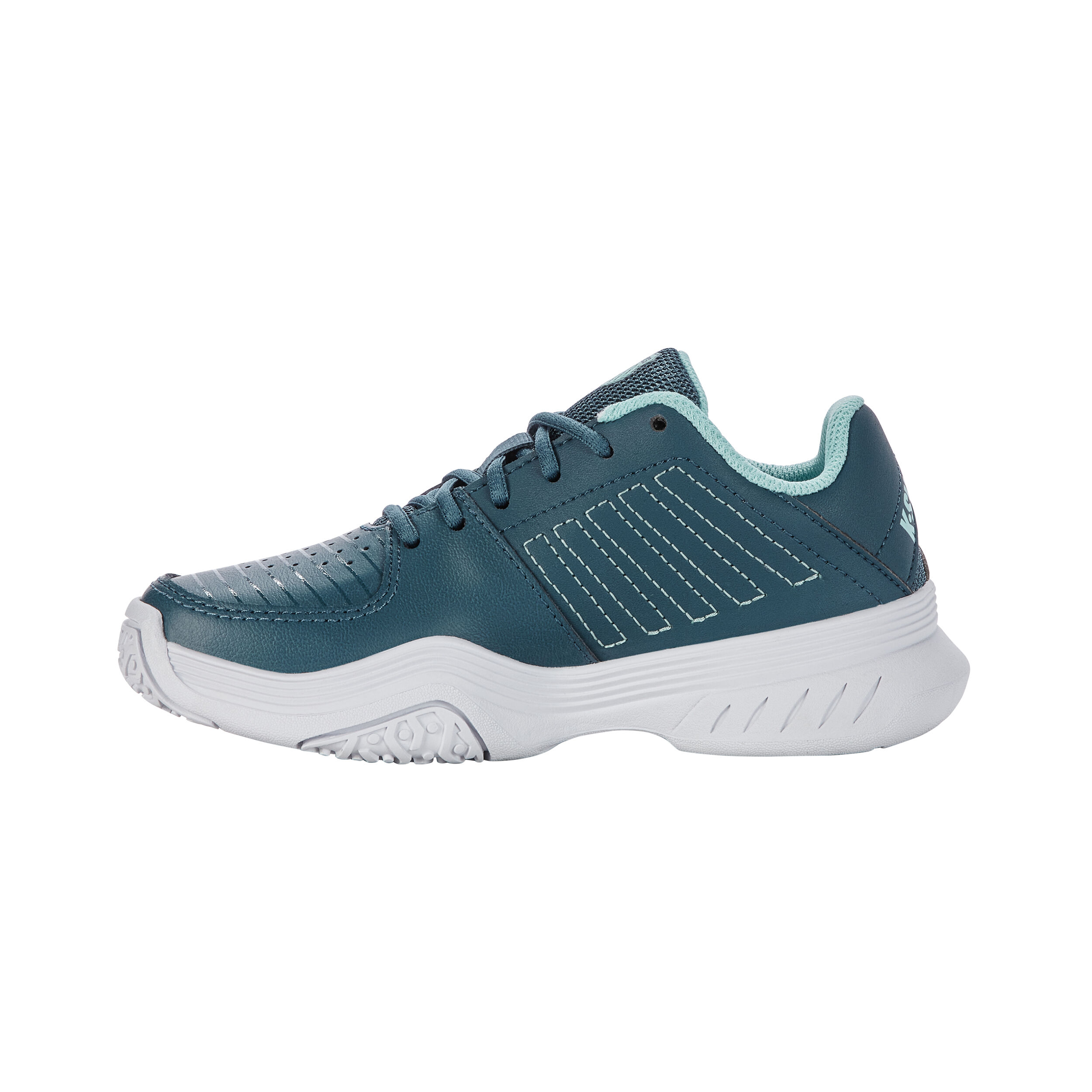 Court Express Omni Allcourtschuh Kinder - Petrol, Weiß