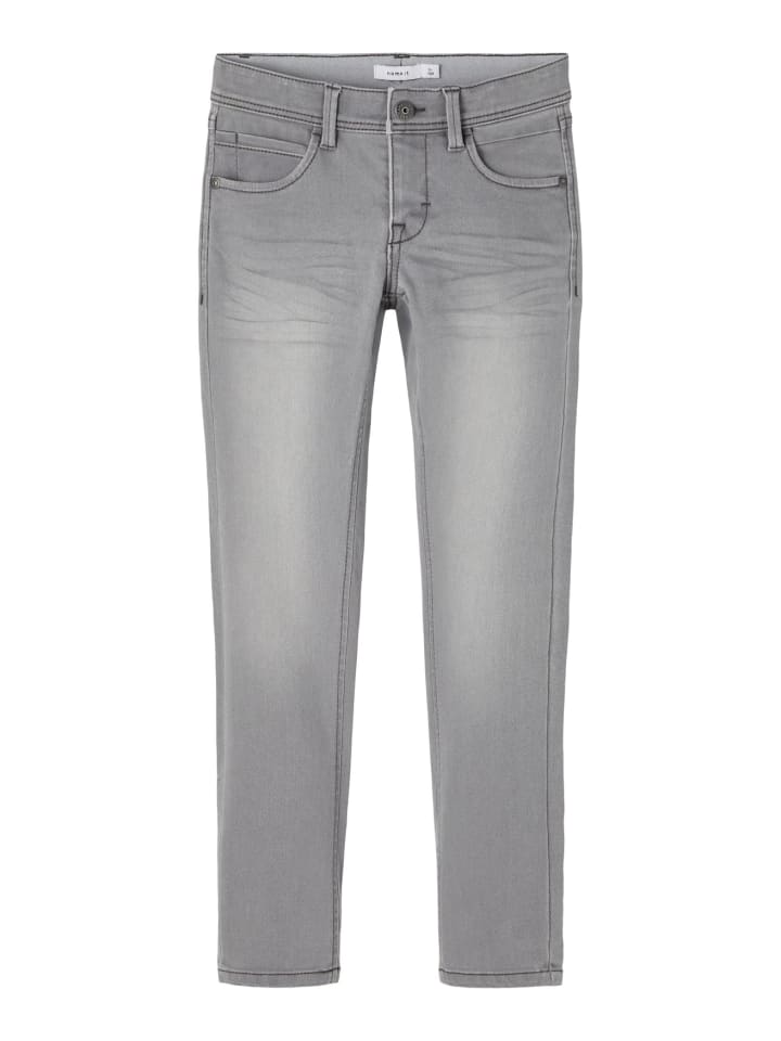 name it Slim Fit Denim Jeans NKMSILAS in Hellgrau günstig kaufen
