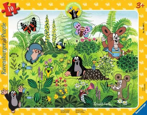 Kinderpuzzle ab 3 Jahren - Spielspaß im Garten - 10 Teile