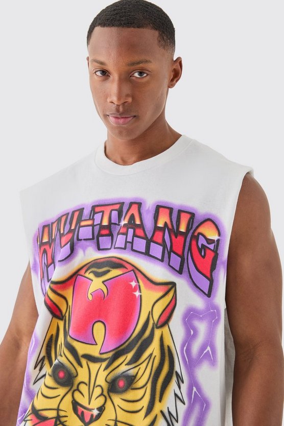Oversize Tanktop mit Wu Tang Print