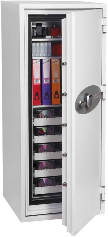 Phoenix Größe 2 Datenschutztresor elektronisches Schloss 228L Data Commander DS4622E 1685 x 690 x 720mm Weiß