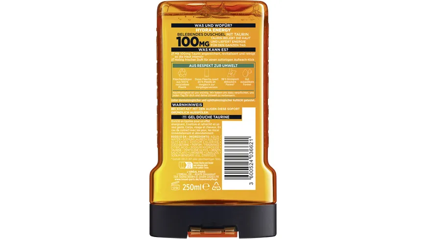 L'Oréal Men Expert Shower Hydra Energetic 250ml 250 ml