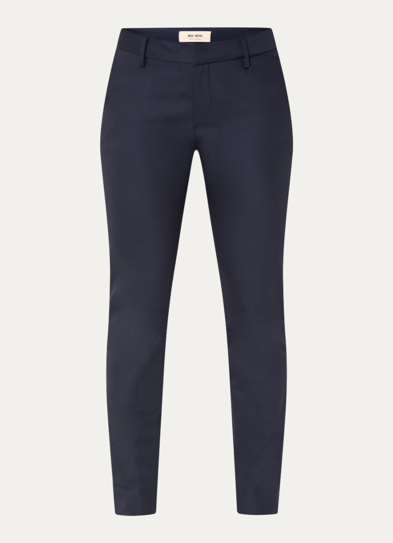 Pantaloni slim fit cu talie înaltă și buzunare laterale Mos Mosh MMAbbey
