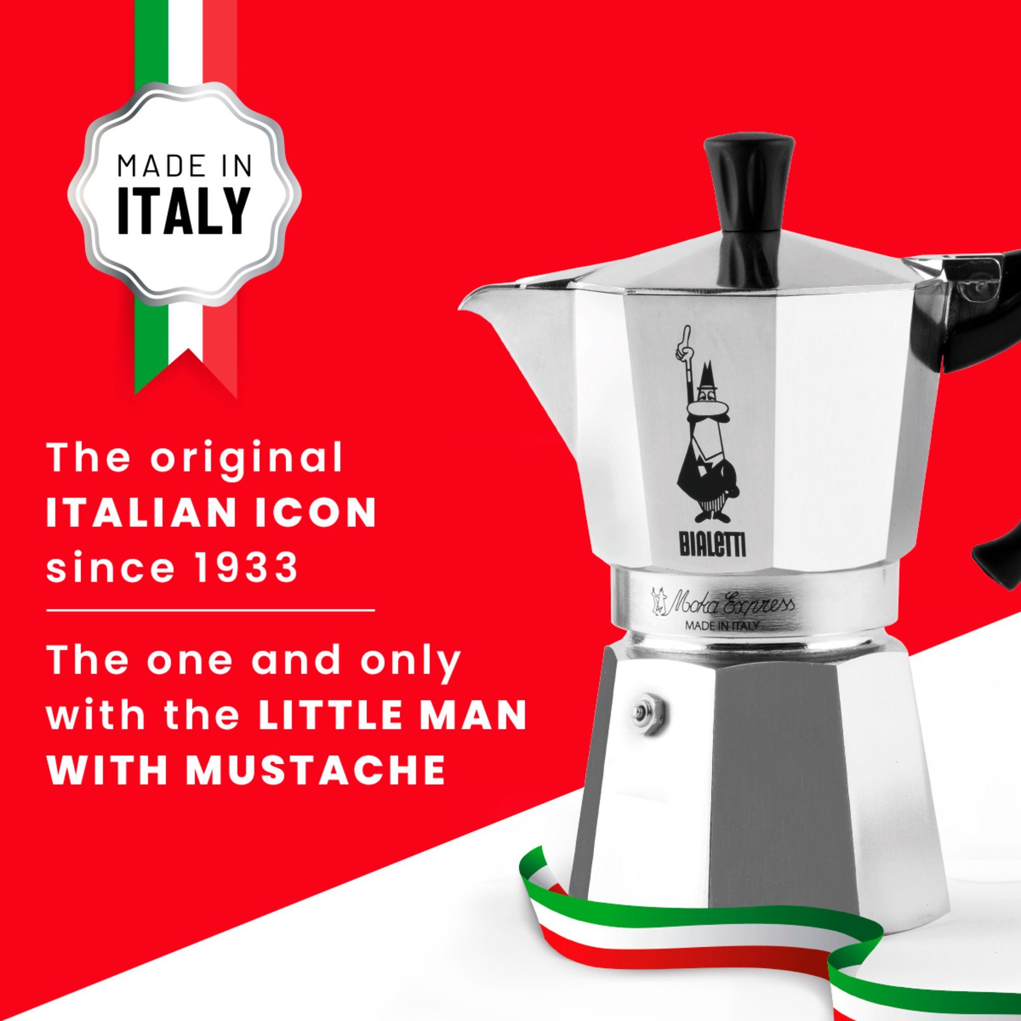 BIALETTI Kaffeebereiter Bialetti Moka Express, Espressomaschine, (9