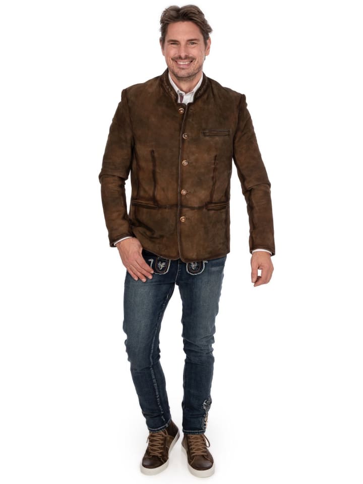 MADDOX Lederjacke KIRNBERG in braun günstig kaufen