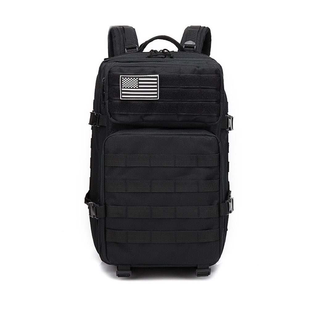 PANSY Trekkingrucksack für Outdoor-Reisen, Trekking, Camping, Bushcraft, 45 L, 50×30×30 cm, wasserdicht, verschleißfest