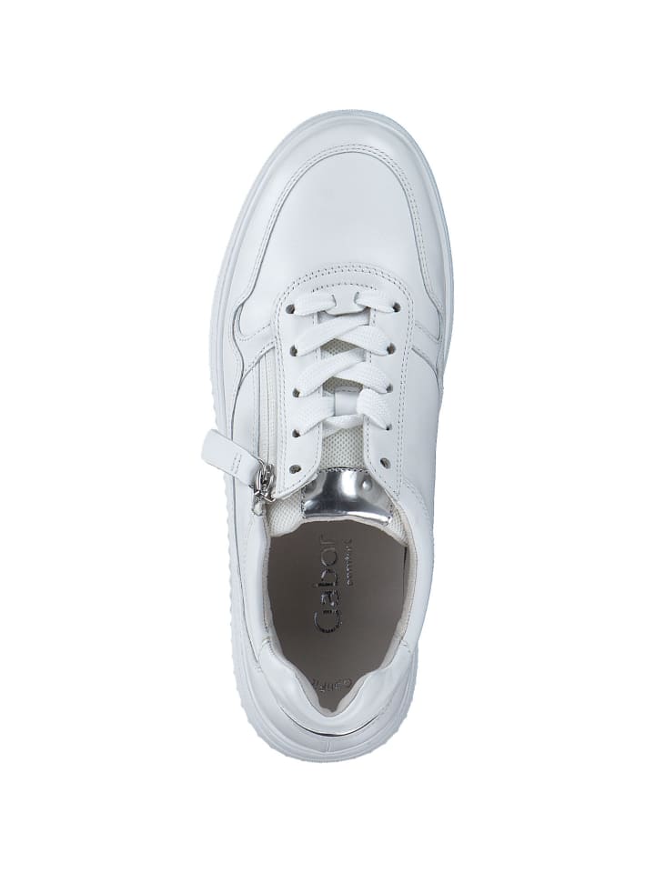 Gabor Comfort Schnürschuhe in weiss/argento günstig kaufen