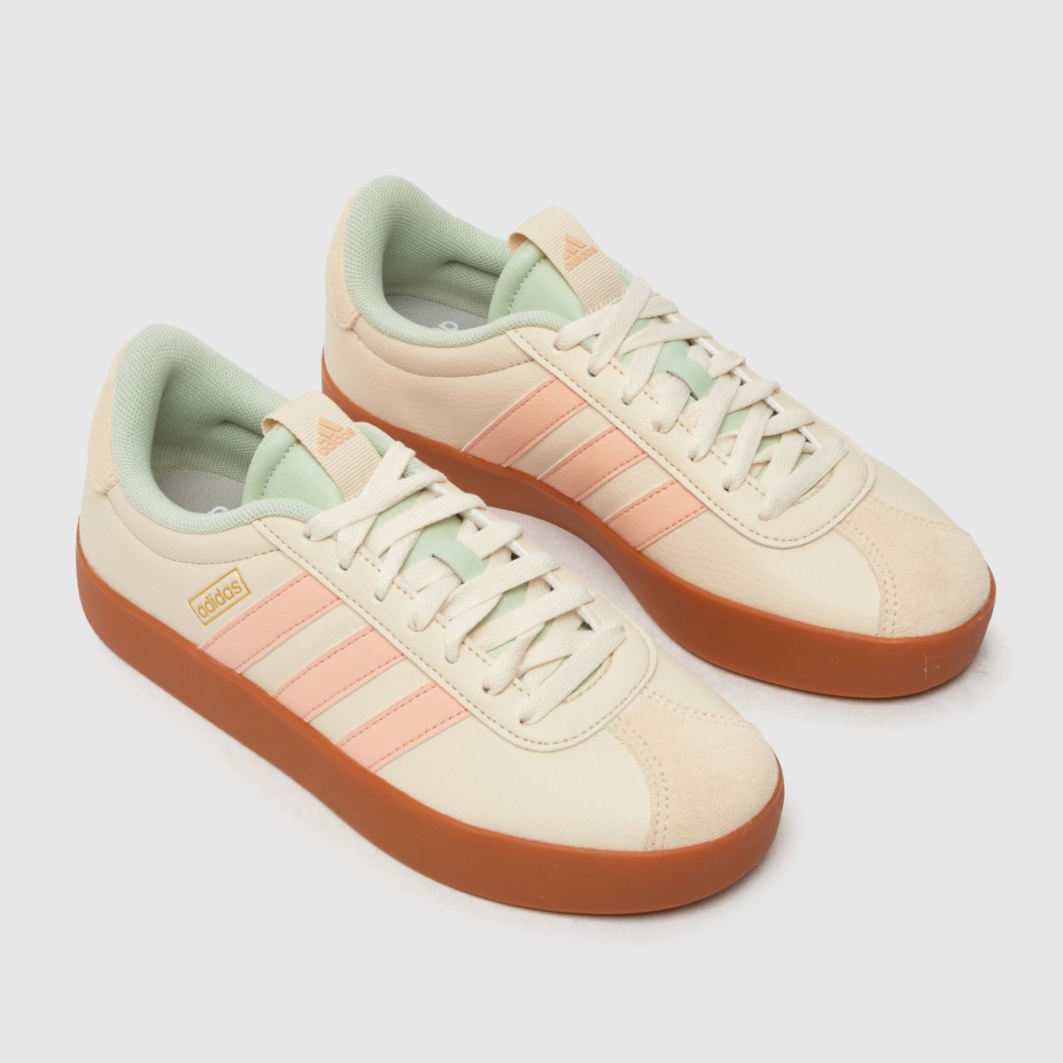 adidas vl court 3.0 – vitfärgade flerfärgade träningsskor