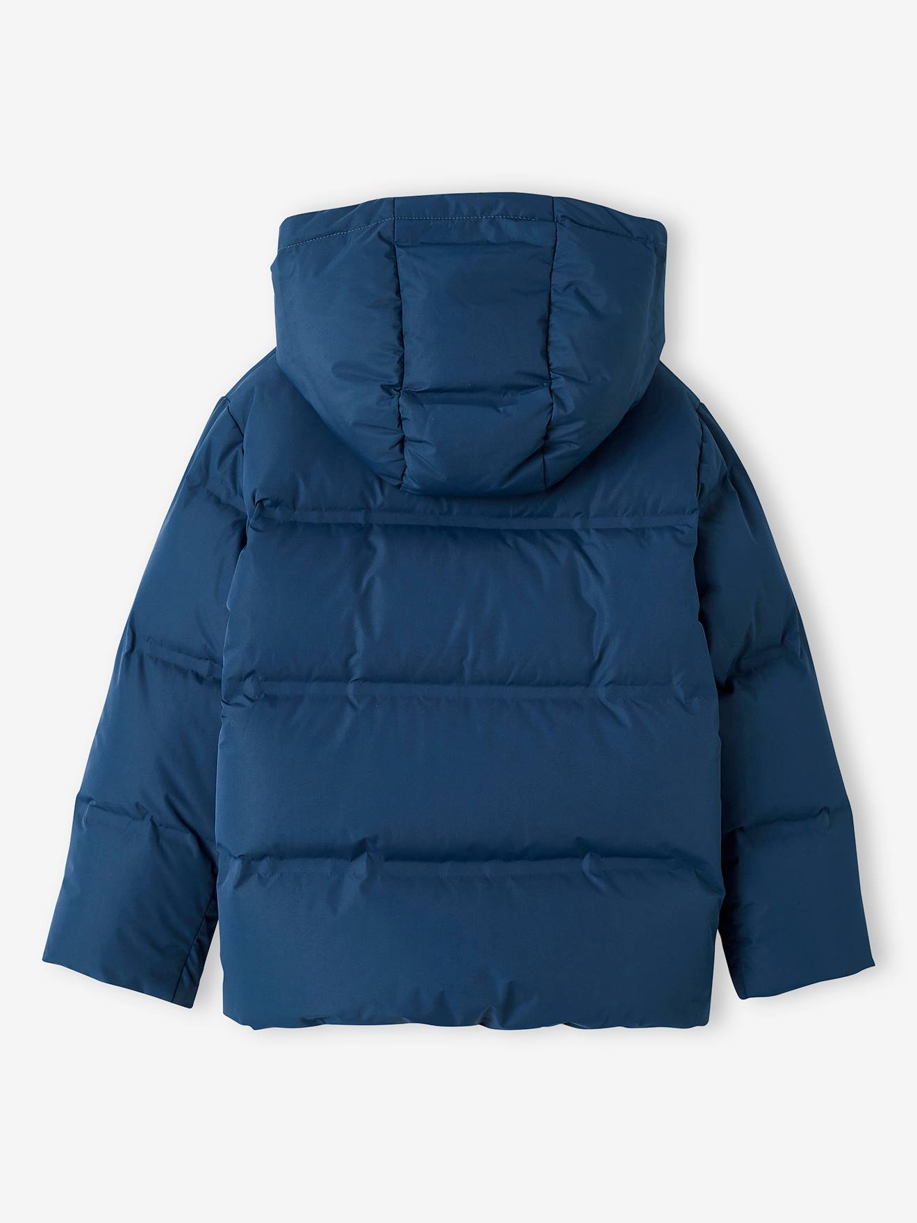 Vertbaudet Jungen Daunenjacke mit Kapuze - blau