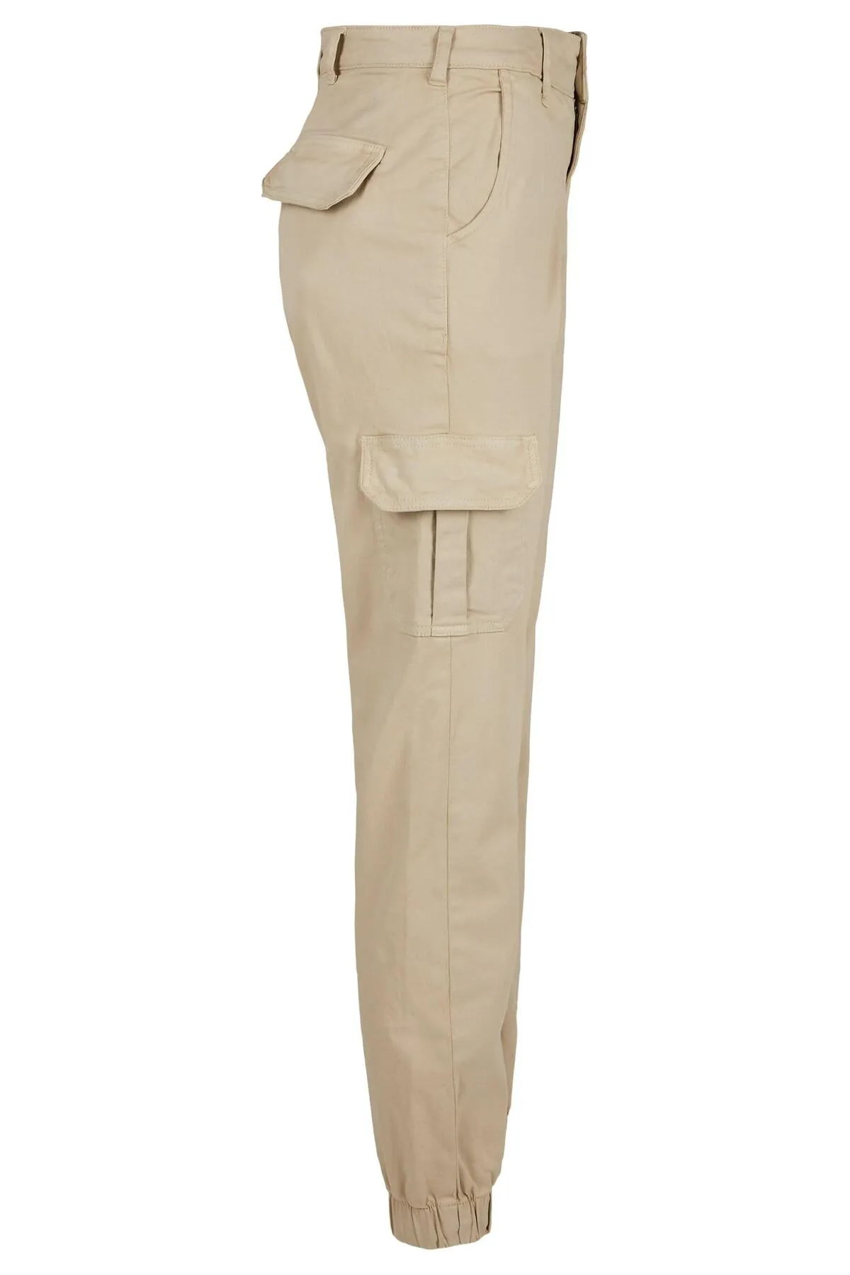 Urban Classics  Damen Cargohose mit hoher Taille für Damen